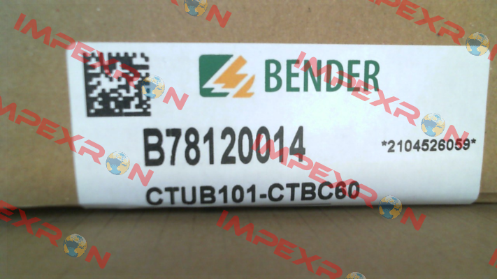 p/n: B78120014, Type: CTUB101-CTBC60 Bender