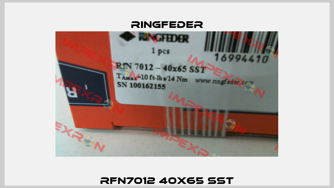 RFN7012 40X65 SST Ringfeder