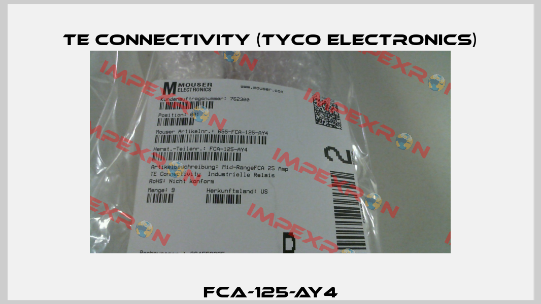 FCA-125-AY4 TE Connectivity (Tyco Electronics)