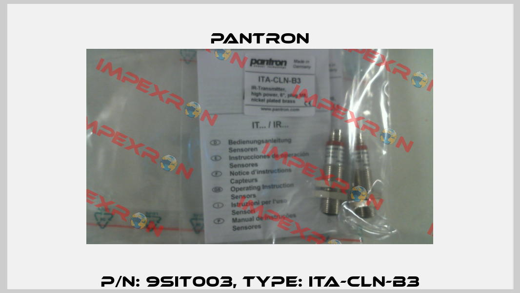 p/n: 9SIT003, Type: ITA-CLN-B3 Pantron