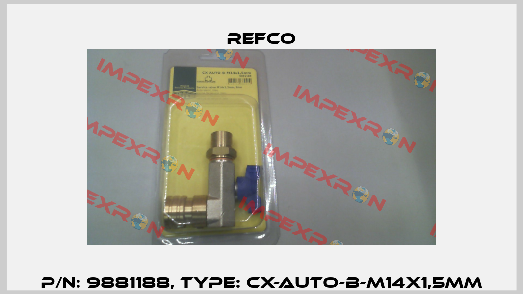 p/n: 9881188, Type: CX-AUTO-B-M14x1,5mm Refco