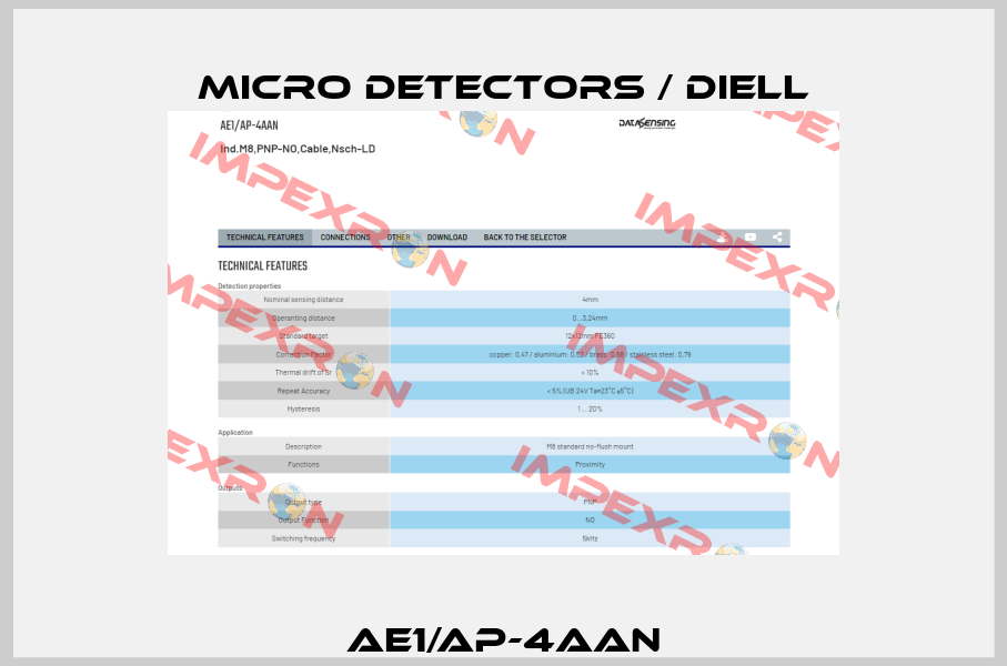 AE1/AP-4AAN Micro Detectors / Diell