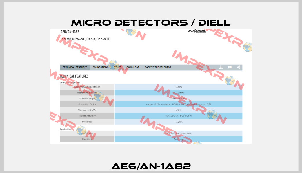 AE6/AN-1A82 Micro Detectors / Diell
