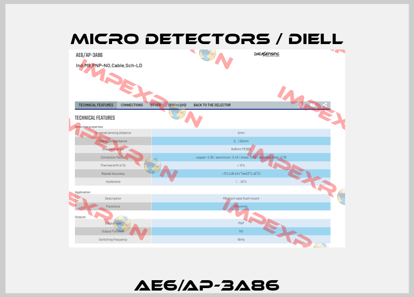 AE6/AP-3A86 Micro Detectors / Diell