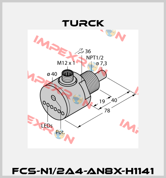 FCS-N1/2A4-AN8X-H1141 Turck