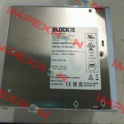 PC-0324-400-0 Block